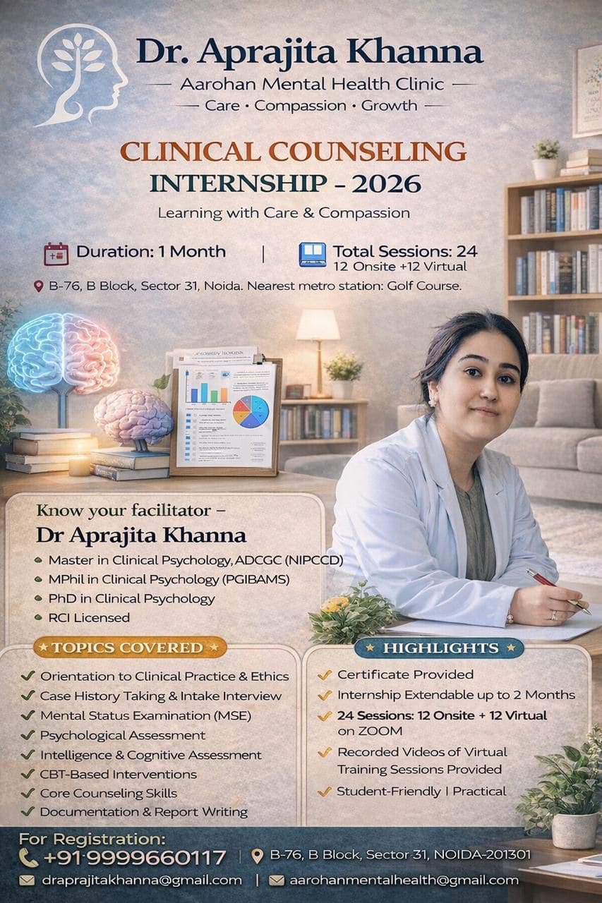 Clinical & Counseling Internship | Batch 2026